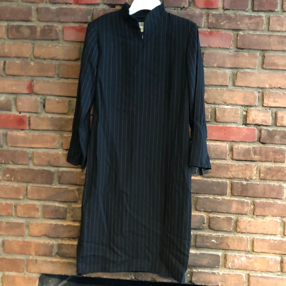 Vintage Yves Saint Laurent pinstripe shift dress